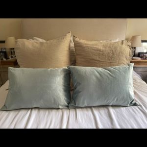 Crate&Barrel 15x22 reversible accent pillows